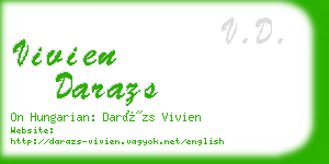 vivien darazs business card